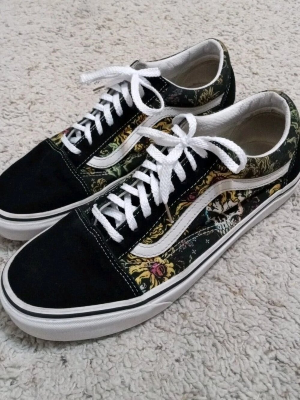 Vans Old Skool Beauty Skull Rare Men’s Size 9.5 Skater Style